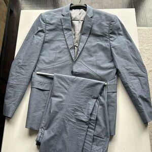 Express light blue suit combo